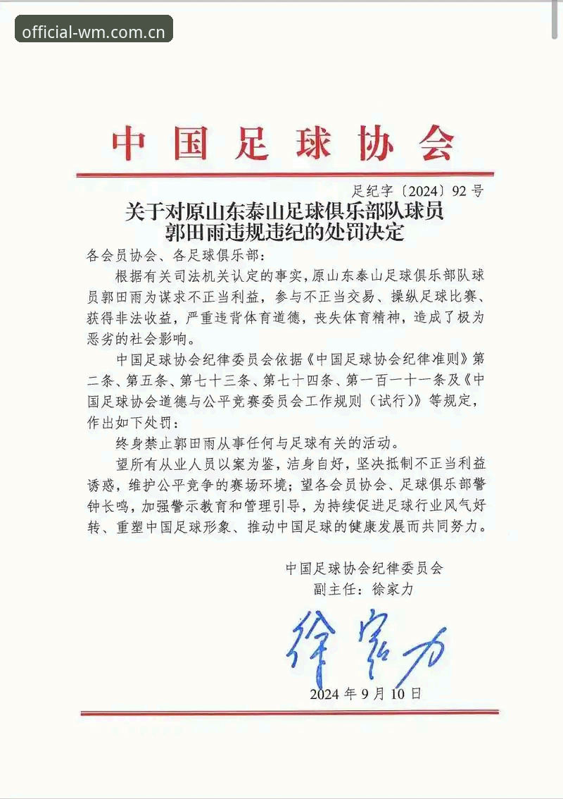 完美体育官方下载 足协第三批禁足名单公布,65人受罚背后反映出什么深层问题?